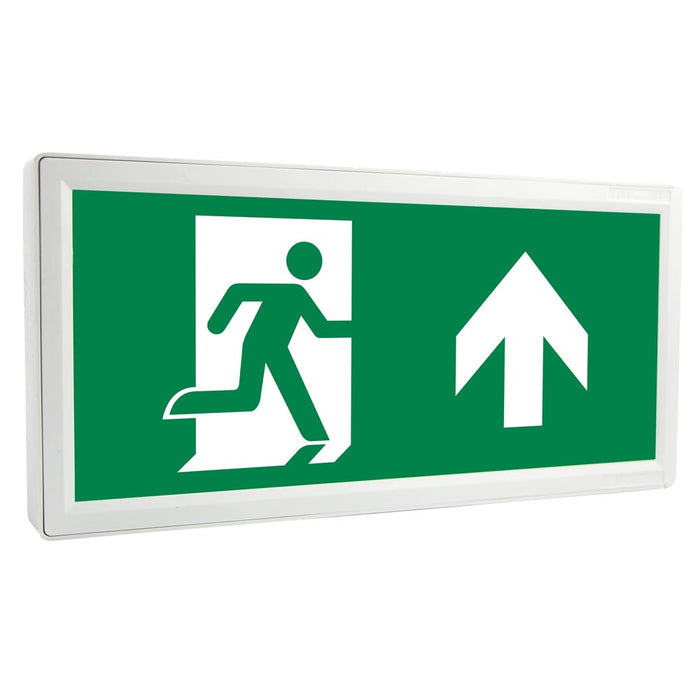 3W Spectrum LED Emergency Ultra Slim Exit Sign Including Up Legend - Maintained