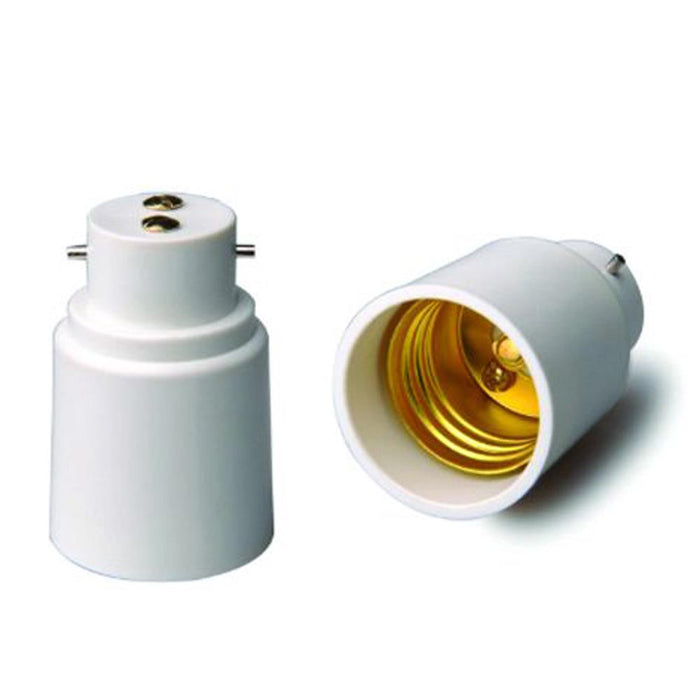 Adaptor - B22d to E27 White