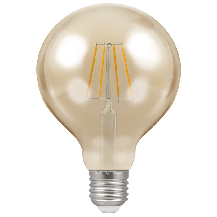 Crompton 5W LED Filament G95 Antique Bronze Globe 2200K E27 Dimmable