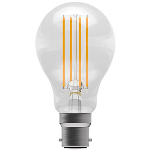 6W LED Filament Clear GLS BC 4000K  Other - The Lamp Company