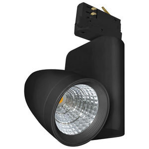 35W 4000K Black Ares LED Track Light with Adapter for Three Circuit System  Other - The Lamp Company