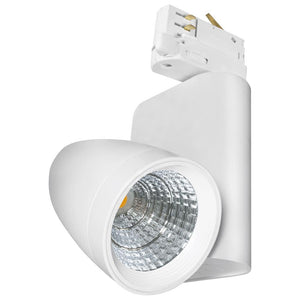 35W 3000K White Ares LED Track Light with Adapter for Three Circuit System  Other - The Lamp Company