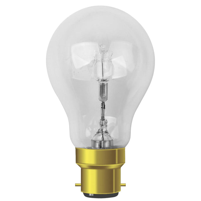 240V Eco Halogen GLS 28W (40W) BC 2750K Clear Girard Sudron