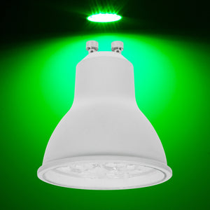 LED 240v 7w GU10 Green