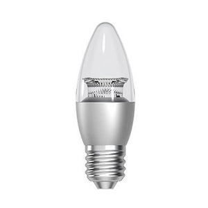 GE LED Candle 6W ES Clear Very Warm White Dimmable