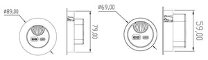 Knightsbridge SK0012 Desk Mount USB Charger