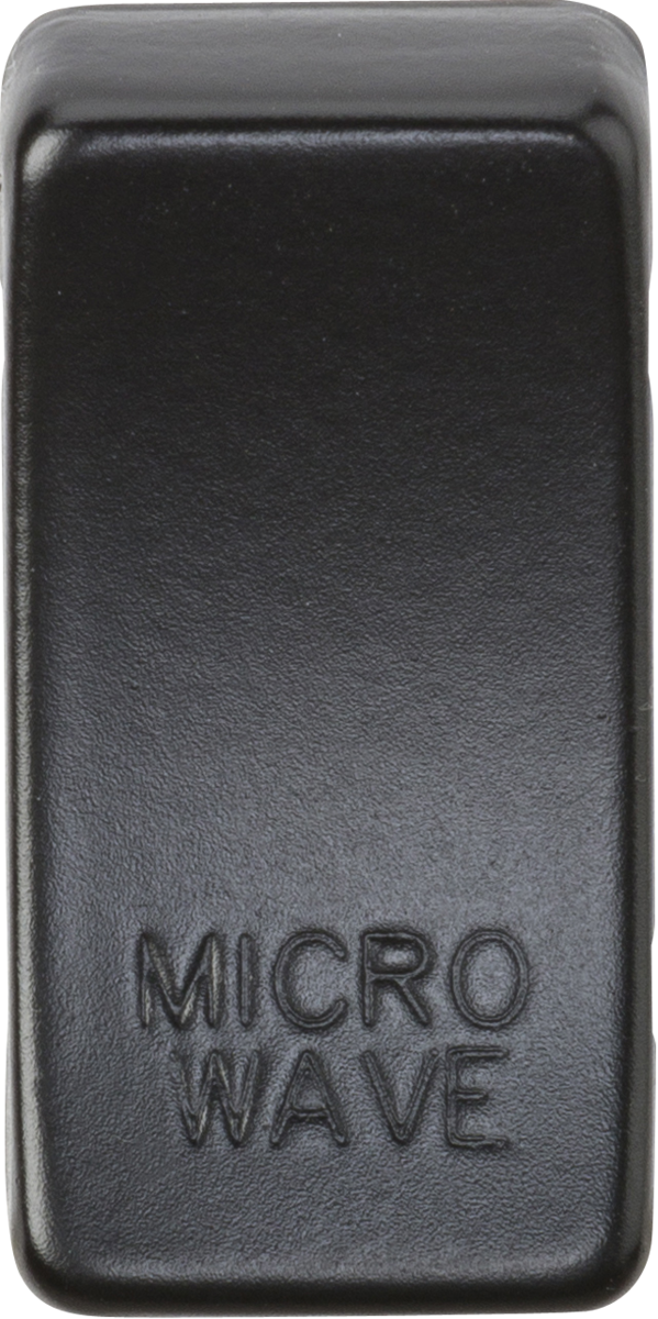 Knightsbridge GDMICROMB Switch cover marked MICROWAVE - Matt Black