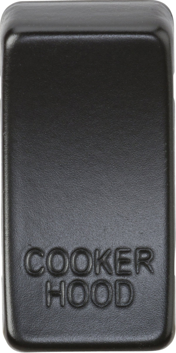 Knightsbridge GDCOOKMB Switch cover "marked COOKER HOOD" - Matt Black