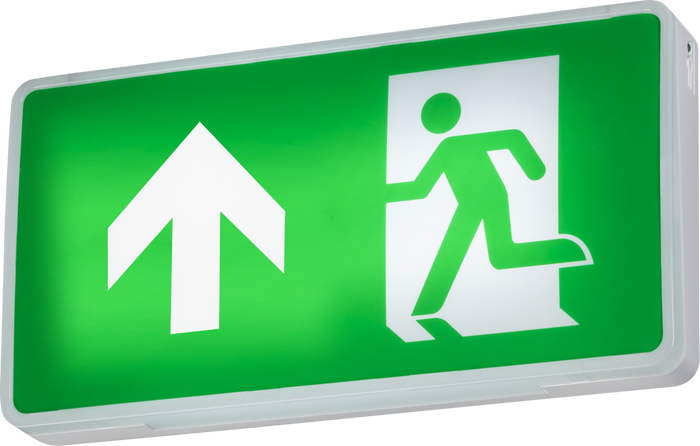 Knightsbridge EMRNST - 230V IP20 4W LED Emergency Exit Sign - Self-Test