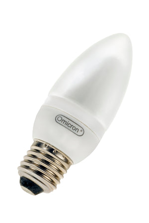 Bailey - OMC9702 - CFL Candle E27 240V 3W/827 Pearl Light Bulbs Omicron - The Lamp Company