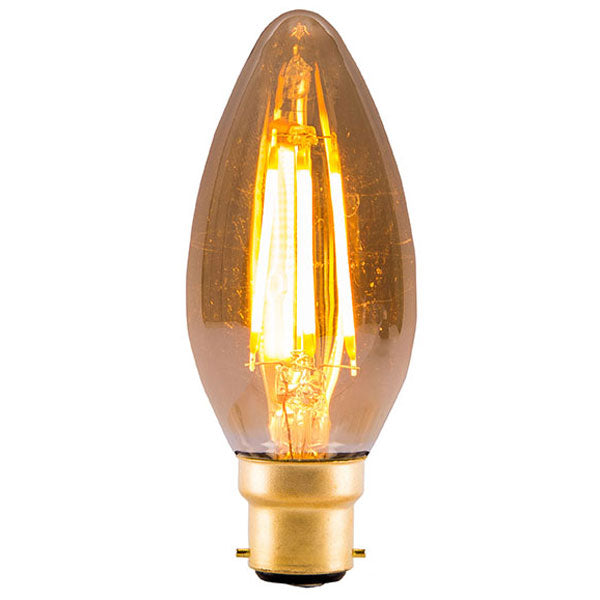 BELL 4W LED Vintage Candle BC Amber 2000K