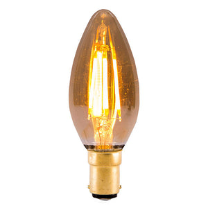 BELL 4W LED Vintage Candle SBC Amber 2000K  Bell - The Lamp Company