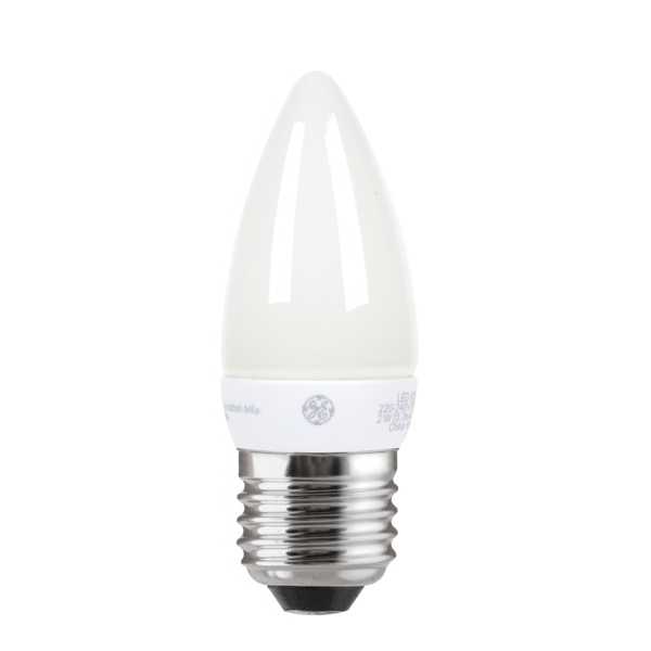 GE LED Candle B35 4W ES Opal Very Warm White Dimmable