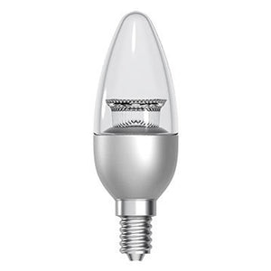 GE LED Candle B35 4W SES Clear Very Warm White Dimmable