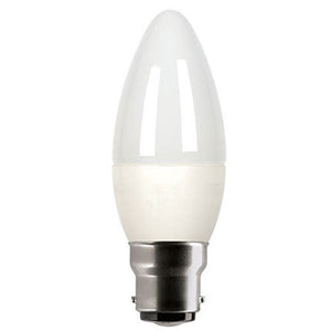 GE LED Candle B35 6W BC Opal Very Warm White Dimmable