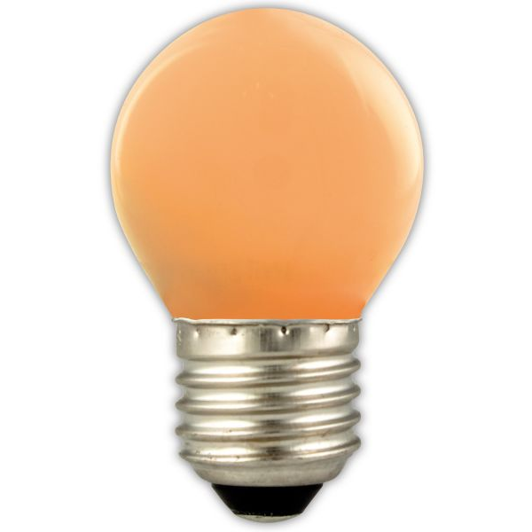 LED 45mm Round 1W E27 Orange