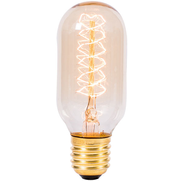 BELL Amber Twisted Filament Tubular 240V 60W E27