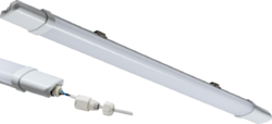 TORE5K18 - Fast Fix 230v IP65 2FT 720mm 18w LED Batten - 5700k