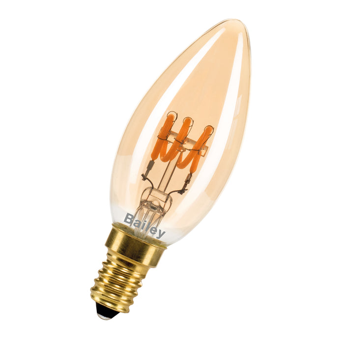 Bailey - 145008 - SPIRALED Estelle C35 E14 DIM 2.2W 130lm 919 Gold