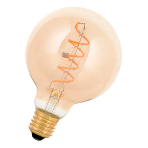 Bailey - 145015 - SPIRALED William G95 E27 DIM 3.2W 180lm 919 Gold Light Bulbs Bailey - The Lamp Company