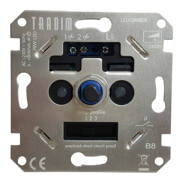 Bailey 92900041447 - Tradim 2485H LED Tronic Dimmer 3-150W 3-profiles