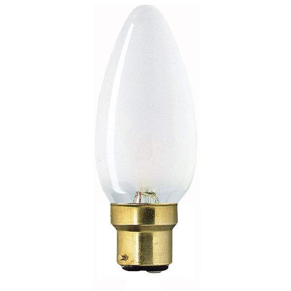 Candle 240V 25W BC Frosted