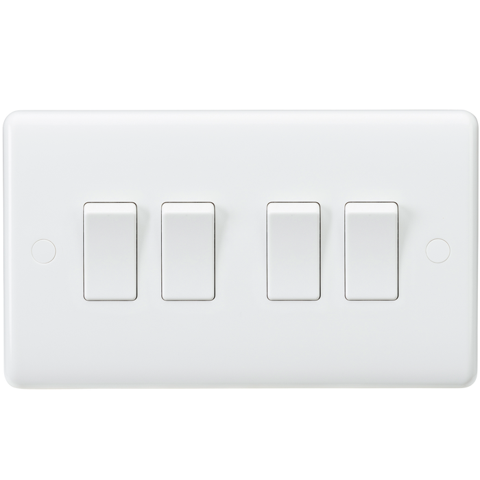 Knightsbridge CU4100 Curved Edge 10A 4G 2-Way Switch