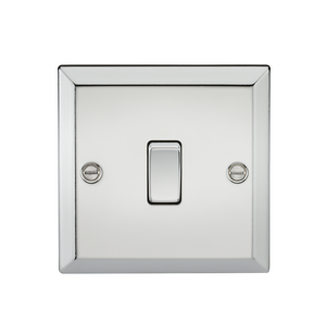 Knightsbridge CV12PC 10AX 1G Intermediate Switch - Bevelled Edge Polished Chrome - Knightsbridge - Sparks Warehouse