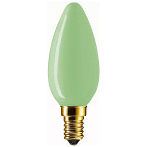 Candle 230V 25W E14 Green