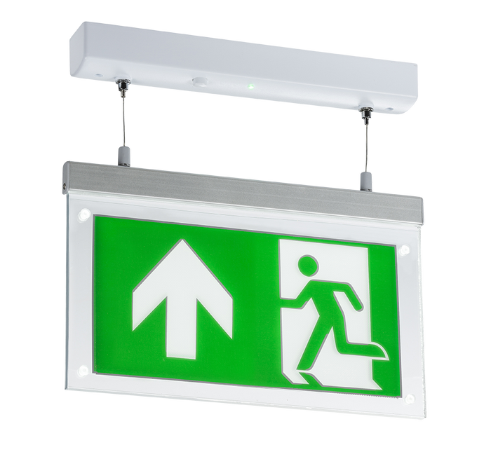 Knightsbridge EMLSUS 230V  2W LED Suspended Double-Sided Emergency Exit Sign