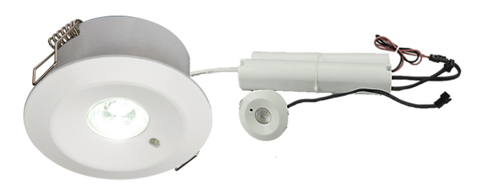 Knightsbridge EMPOWERW2 230V IP20 3W LED Emergency Downlight (maintained/non-maintained) 3000K