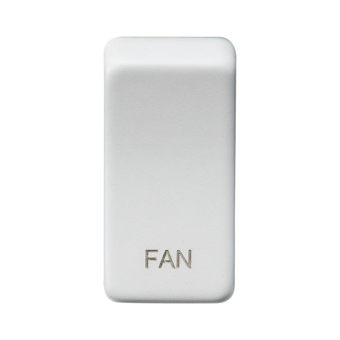 Knightsbridge GDFANMW Switch cover "marked FAN" - Matt White