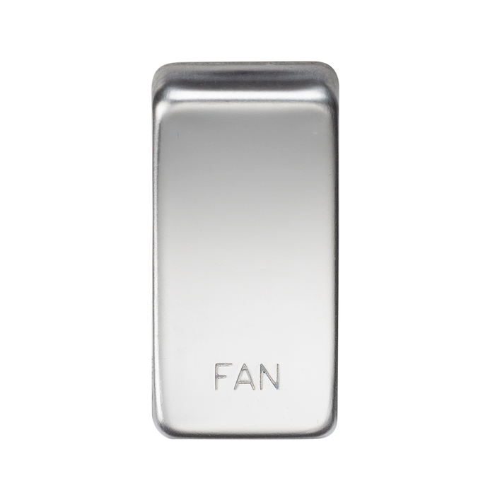 Knightsbridge GDFANPC Switch cover "marked FAN" - polished chrome