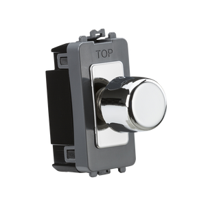 Knightsbridge GDM022PC 6A 1G 2-way Dummy Dimmer Module - Polished Chrome - Knightsbridge - Sparks Warehouse