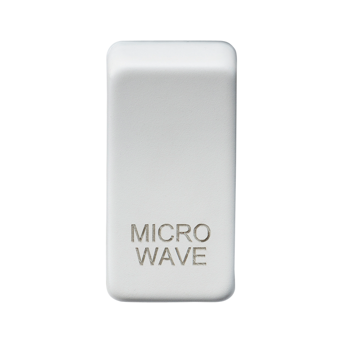 Knightsbridge GDMICROMW Switch cover marked MICROWAVE - Matt White