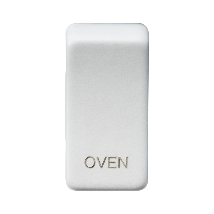 Knightsbridge GDOVENMW Switch cover marked OVEN - Matt White