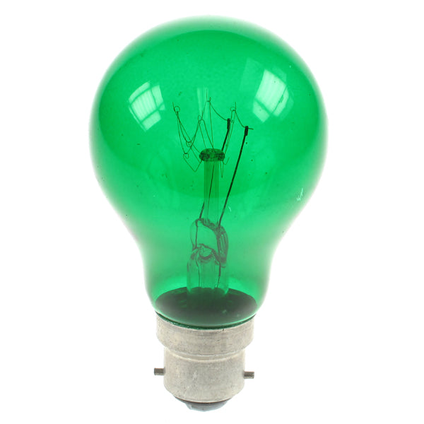 GLS 240V 25W B22d T-GREEN