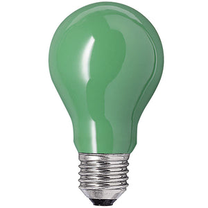 GLS 240V 25W E27 GREEN