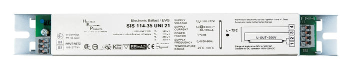 HEP HFL11435ME - Linear Multiwatt T5 Ballast 1x14-35w 120-277v AC