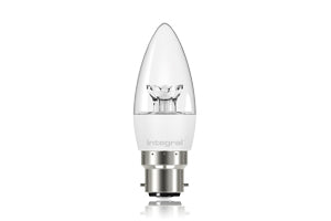 Integral ILCANDB22NF023 - CANDLE BULB B22 490LM 5.5W 5000K NON-DIMM 240 BEAM CLEAR