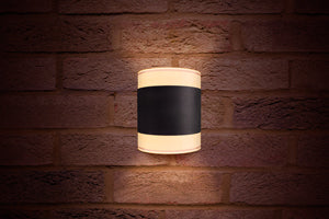 Integral ILDEA030 - OUTDOOR DECORATIVE WALL LIGHT LUMIDISC IP54 350LM 8.4W 3000K UP/DOWN LIGHT DARK GREY