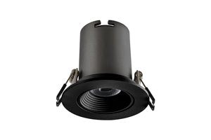 Integral ILDL60K012 - HI-BRITE TILTABLE DOWNLIGHT 60MM CUTOUT 9W 715LM 82LM/W 3000K 30 BEAM DIMMABLE FINISH-F BLACK INTEGRAL