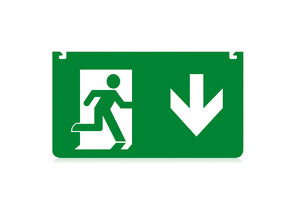 Integral ILEMAL033 - EMERGENCY ACC LEGEND DOWN ARROW FOR ILEMES030 26M EM EXIT SIGN