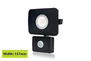 Integral ILFLC034POV - COMPACT TOUGH FLOODLIGHT V2 WITH PIR OV IP64 1800LM 20W 4000K 110 BEAM NON-DIMM 100LM/W BLACK