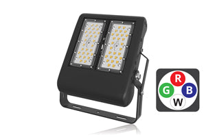 Integral ILFLRGBW005 - 80 X 135 BEAM 80W PRECISION PRO RGB+W FLOODLIGHT IP67 BLACK