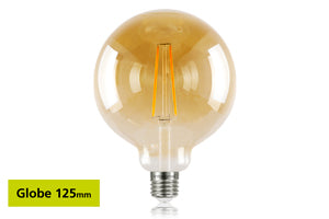 Integral ILGLOBE27N005 - SUNSET GLOBE G125 E27 170LM 2.5W 1800K NON-DIMM 300 BEAM AMBER