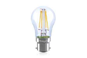 Integral ILGOLFB22DC033 - OMNI FILAMENT GOLF BALL BULB B22 470LM 4.5W 2700K DIMMABLE 300 BEAM CLEAR FULL GLASS