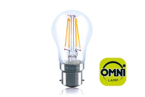 Integral ILGOLFB22NC030 - OMNI FILAMENT GOLF BALL BULB B22 470LM 4W 2700K NON-DIMM 300 BEAM CLEAR