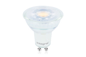 Integral ILGU10DC086 - GLASS GU10 BULB 400LM 5.6W 2700K DIMMABLE 36 BEAM