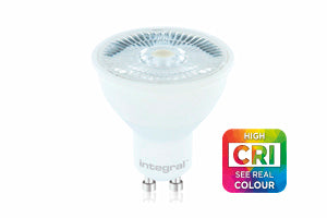 Integral ILGU10DE080 - REAL COLOUR GU10 BULB 440LM 7W 4000K DIMMABLE 38 BEAM CRI95